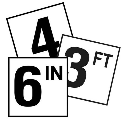 Inlays, Inc. - Smooth Ceramic Number Marker 6 OR 9