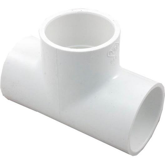 LASCO - 1.5in PVC Tee Fitting, 1.5x1.5x1.5 Slip Socket Tee, Sch 40