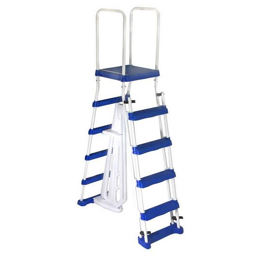 Splash - 52" A-Frame Above Ground Pool Ladder with Safety Barrier