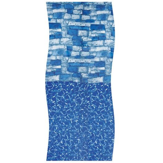 Swimline - Overlap 15' x 24' Oval 48/52 in. Depth Bluestone Tile Above Ground Pool Liner, 20 Mil