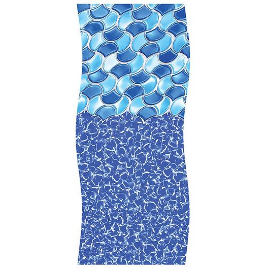 Swimline - Overlap 15' x 25' Oval 48/52 in. Depth Rolling Wave Above Ground Pool Liner, 20 Mil