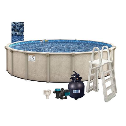 Cascade 27' x 52" Round Above Ground Pool Package