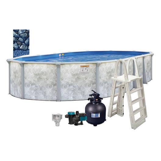 Eden 12'x24' x 52" Oval Above Ground Pool Package