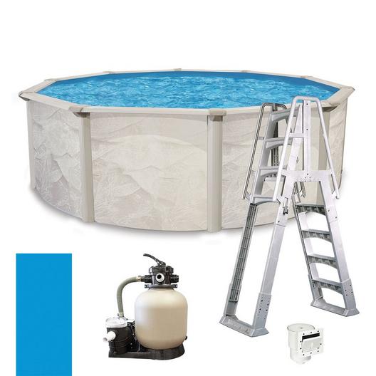 Resort Value 52" Tall Round Above Ground Pool Package