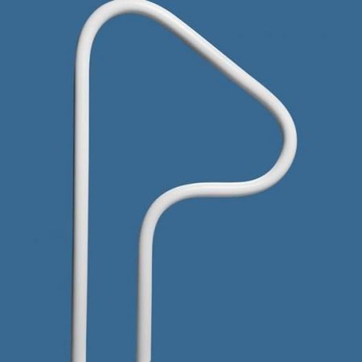 Saftron - Spa Return to Deck Rail 3 Bend 2 Post, Taupe