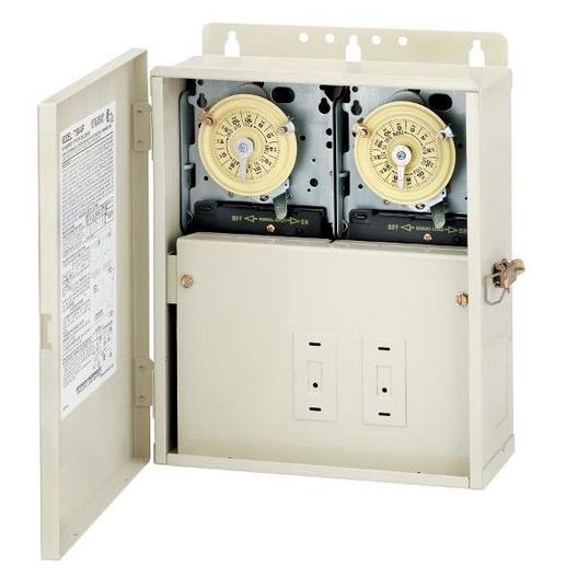 Intermatic - Two 220 Time Clocks in Raintight Box
