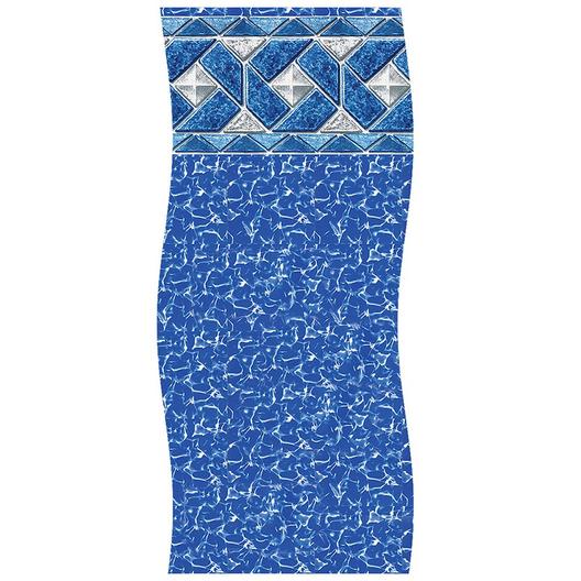Swimline - Unibead 27' Round 52 in. Depth Mystri Outlook Above Ground Pool Liner, 20 Mil
